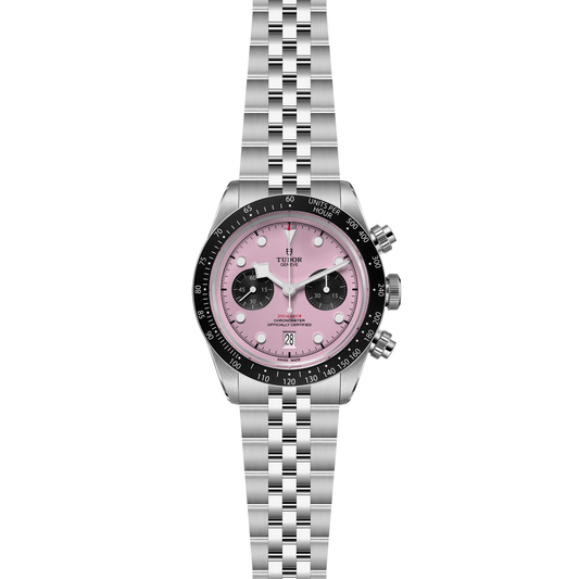 TUDOR Black Bay Chrono Pink Automatic 41mm Watch at David M Robinson