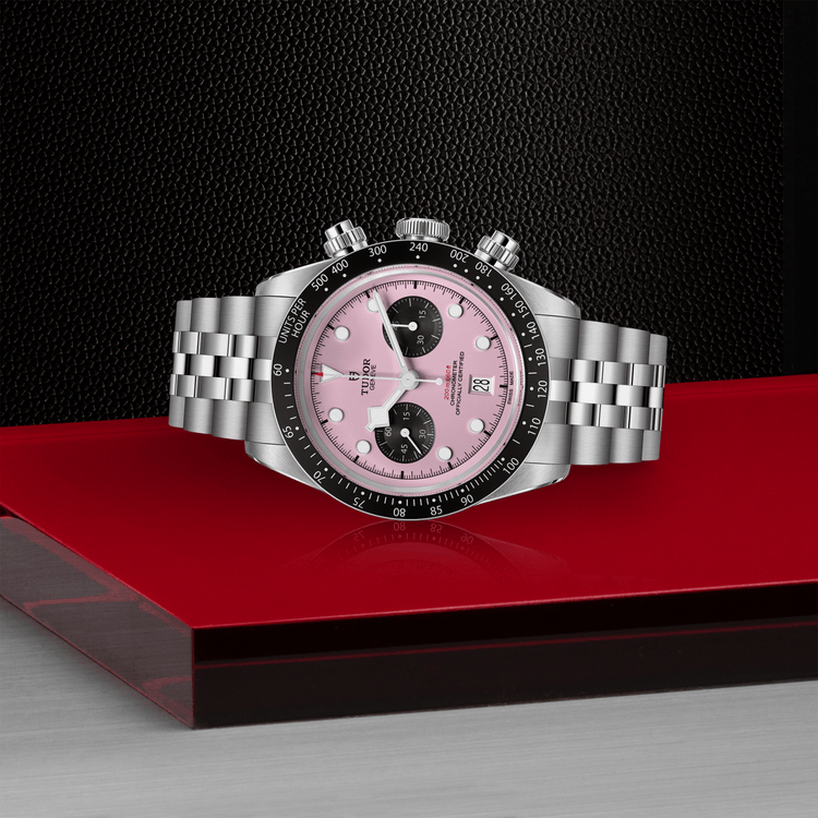 TUDOR Black Bay Chrono Pink Automatic 41mm Watch at David M Robinson