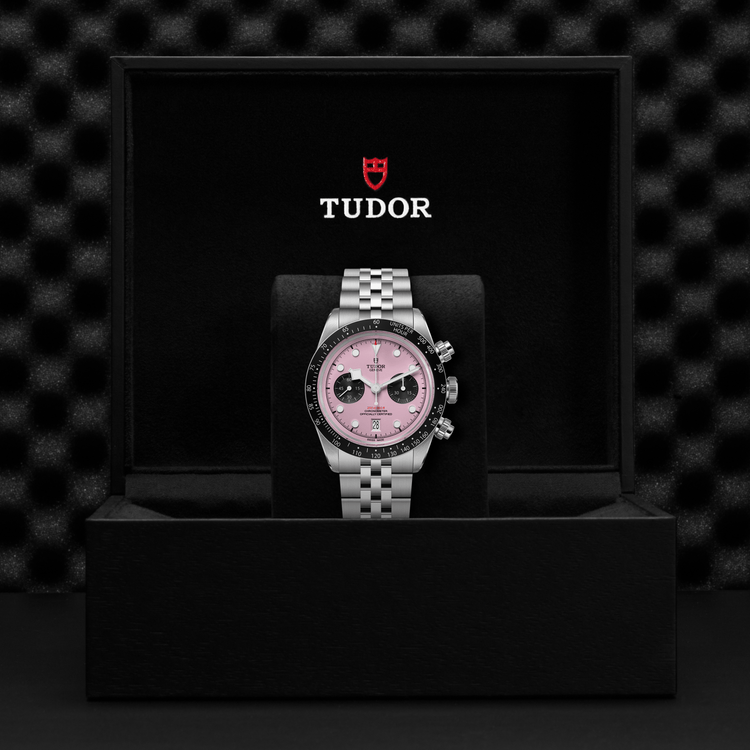 TUDOR Black Bay Chrono Pink Automatic 41mm Watch at David M Robinson