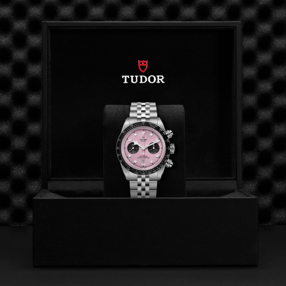 TUDOR Black Bay Chrono Pink Automatic 41mm Watch at David M Robinson