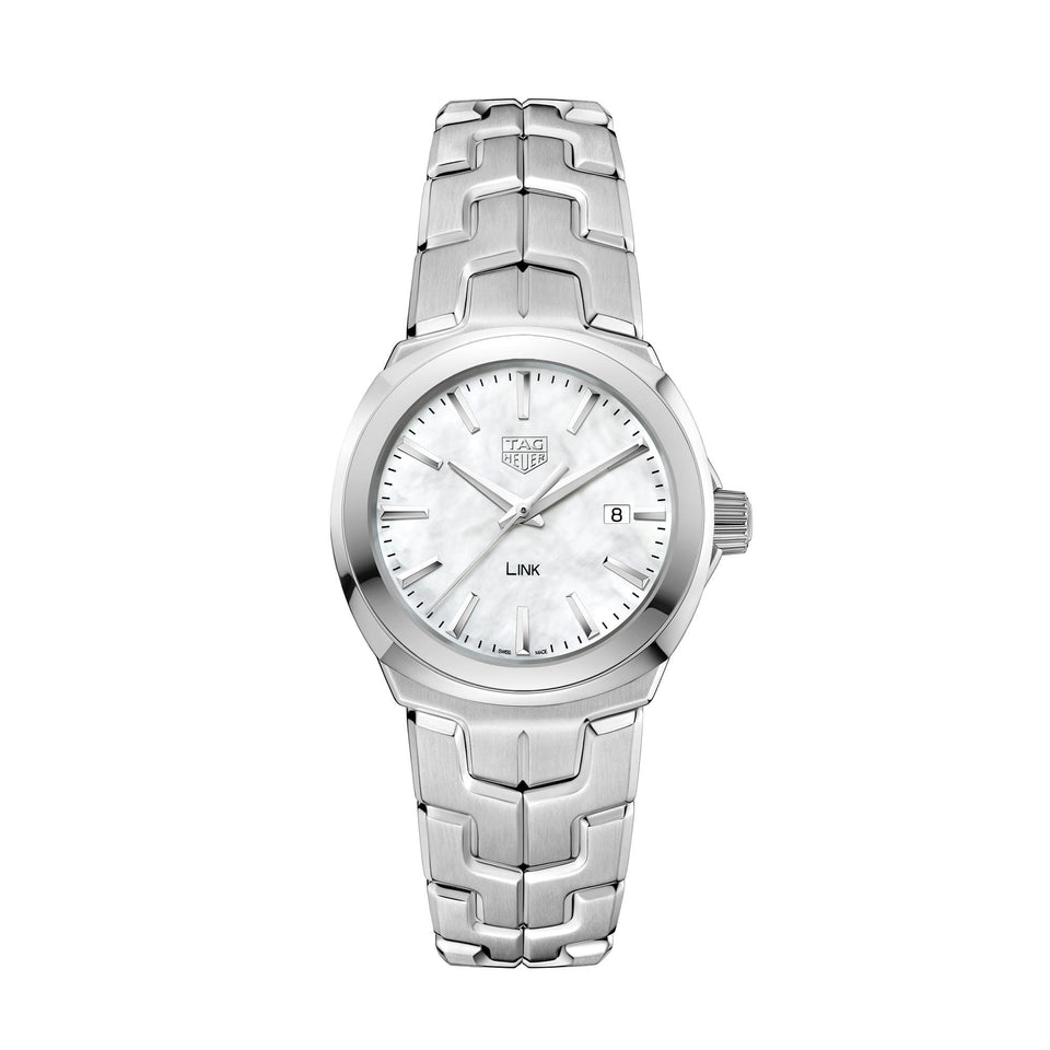 TAG Heuer Link 32mm Mother Of Pearl Quartz Watch at David M Robinson